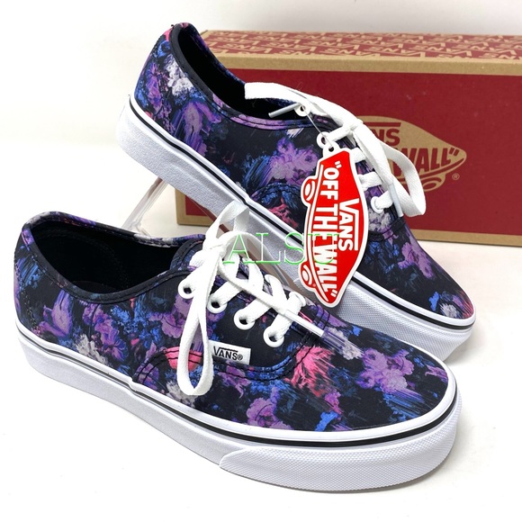 VANS Authentic Warped Floral Black Canvas Women’s Sneakers Size 7 9 VN0A2Z5IT7R - Picture 9 of 11